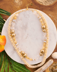 Kamaria Coconut Dress Chain - Ivory Coast,Necklaces, Sassy Jones,