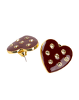 Lovebug 18k Studs - Crimson,Earrings, Sassy Jones,