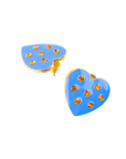 Lovebug 18k Studs - Paradise Blue,Earrings, Sassy Jones,