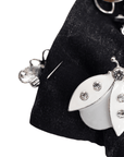 Lovebug Denim Dream Brooch Ballcap - Black,Hat, Sassy Jones,