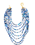 Makemba 2 - in - 1 Lapis Azuli Statement Chain - Indigo Reign,Necklaces, Sassy Jones,