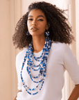 Makemba 2 - in - 1 Lapis Azuli Statement Chain - Indigo Reign,Necklaces, Sassy Jones,