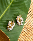 Makemba Botswana Agate Dangles - Ivory Estate,Earrings, Sassy Jones,