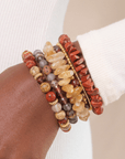 Makemba Jasper 6pc Adjustable Bracelet Stack - Desert Storm,Bracelets, Sassy Jones,