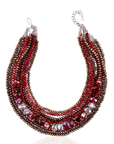 Malia Glass Beaded 2 - in - 1 Necklace - Hollidazzle,Necklaces, Sassy Jones,