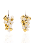 Malia Glass Sparkler Dangles - Golden Snowflake,Earrings, Sassy Jones,