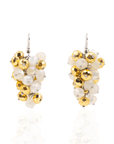 Malia Glass Sparkler Dangles - Golden Snowflake,Earrings, Sassy Jones,