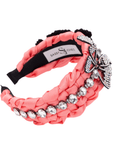 Mariposa Crystal Knot Headband - Pink,Headbands, Sassy Jones,