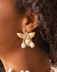 Mischa Honey Sparkle Dangles,Earrings, Sassy Jones,