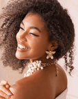 Mischa Honey Sparkle Dangles,Earrings, Sassy Jones,