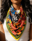Nairobi Luxe Scarf 33" x 33",Scarves, Sassy Jones,
