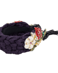 Ophelia Woven Headband - Purple,Headbands, Sassy Jones,