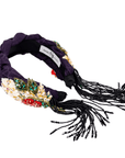 Ophelia Woven Headband - Purple,Headbands, Sassy Jones,