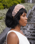 Paige Fleur Majesty Headband - Blush,Headbands, Sassy Jones,