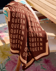 Queen Luxe Scarf 33" x 33" - Chocolate,Scarves, Sassy Jones,
