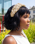 Rosalie Sequin Headband - Gold,Headbands, Sassy Jones,