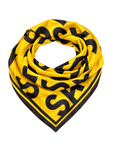 Sassy City Scarf 33" x 33" - Yellow/Black,Scarves, Sassy Jones,