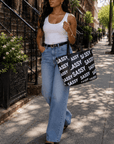 Sassy City Tote - Black/White,Handbags, Sassy Jones,
