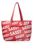 Sassy City Tote - Red/White,Handbags, Sassy Jones,