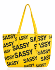 Sassy City Tote - Yellow/Black,Handbags, Sassy Jones,