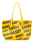 Sassy City Tote - Yellow/Black,Handbags, Sassy Jones,