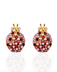 Scarlette 18k Dainty Pearl Studs - Ladybug,Earrings, Sassy Jones,