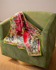 Sistership Luxe Scarf 33" x 33" - Pink/Green,Scarves, Sassy Jones,