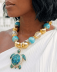 Soleia Sea Turtle Chunky Chain,Necklaces, Sassy Jones,