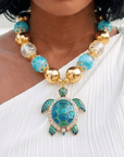 Soleia Sea Turtle Chunky Chain,Necklaces, Sassy Jones,