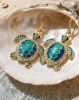 Soleia Sea Turtle Dangles,Earrings, Sassy Jones,
