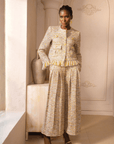 The Claire Metallic Tweed Fringe Blazer,Clothing, Sassy Jones,