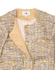 The Claire Metallic Tweed Fringe Blazer,Clothing, Sassy Jones,