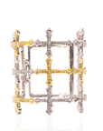 Trinity 18K Cross Sparkling Cuff,Bracelets, Sassy Jones,