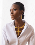 Trinity Cross Filigree Collar Bib,Necklaces, Sassy Jones,