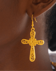 Trinity Cross Filigree Dangles,Necklaces, Sassy Jones,