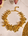 Wisteria Sculptural Necklace - 18k Gold,Necklaces, Sassy Jones,