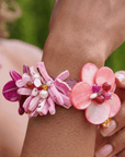 Wisteria Semi Precious Bracelet - Pink/Orange Abalone (Sold Out/Reserve Today/Ships August),Bracelets, Sassy Jones,