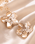 Wisteria Semi Precious Earrings - Mother of Pearl,Earrings, Sassy Jones,