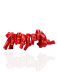Ziva Natural Coral Stretch Bracelet - Red Coral,Bracelets, Sassy Jones,