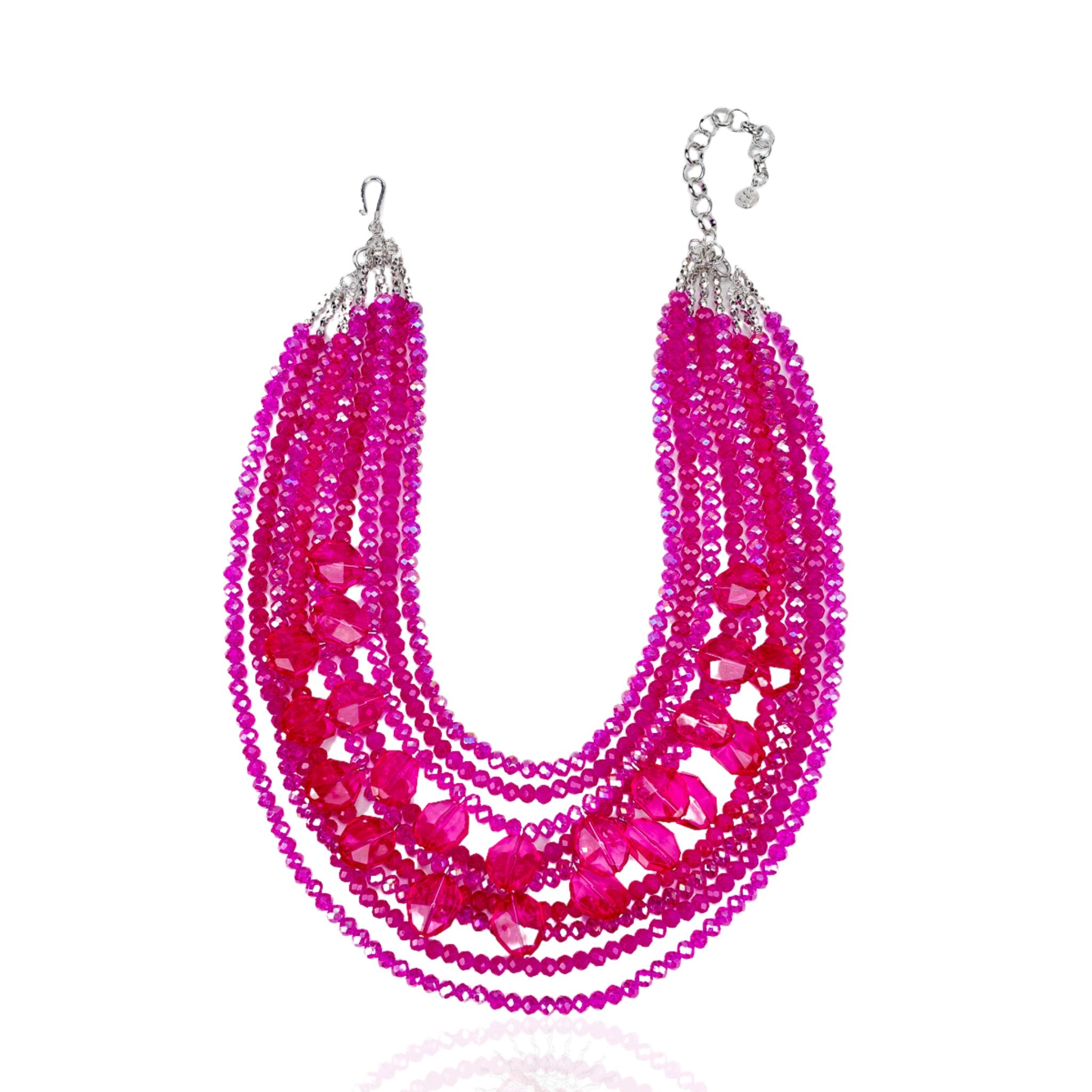 Malia Glass Sparkler - Hot Pink (Detachable Layers) - Sassy Jones