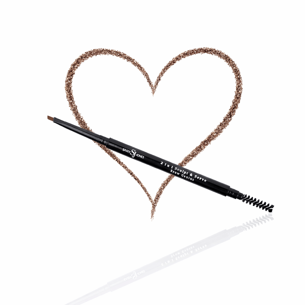 2 in 1 Sculpt & Serve Brow Pencil - Off Black,Beauty, Sassy Jones,