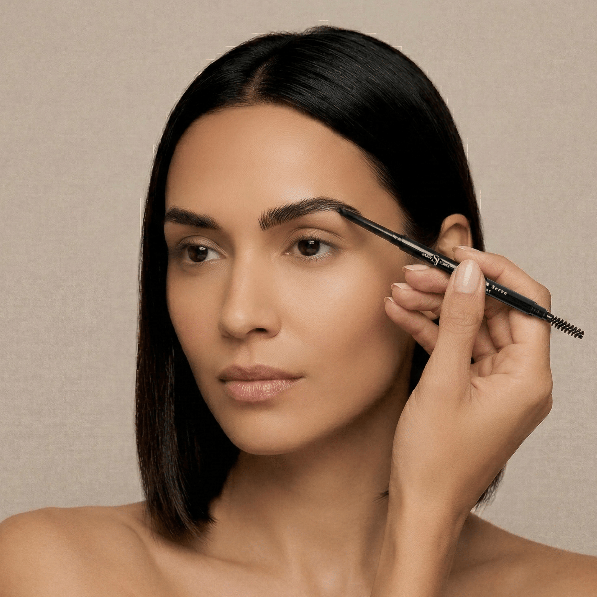 2 in 1 Sculpt & Serve Brow Pencil - Off Black,Beauty, Sassy Jones,