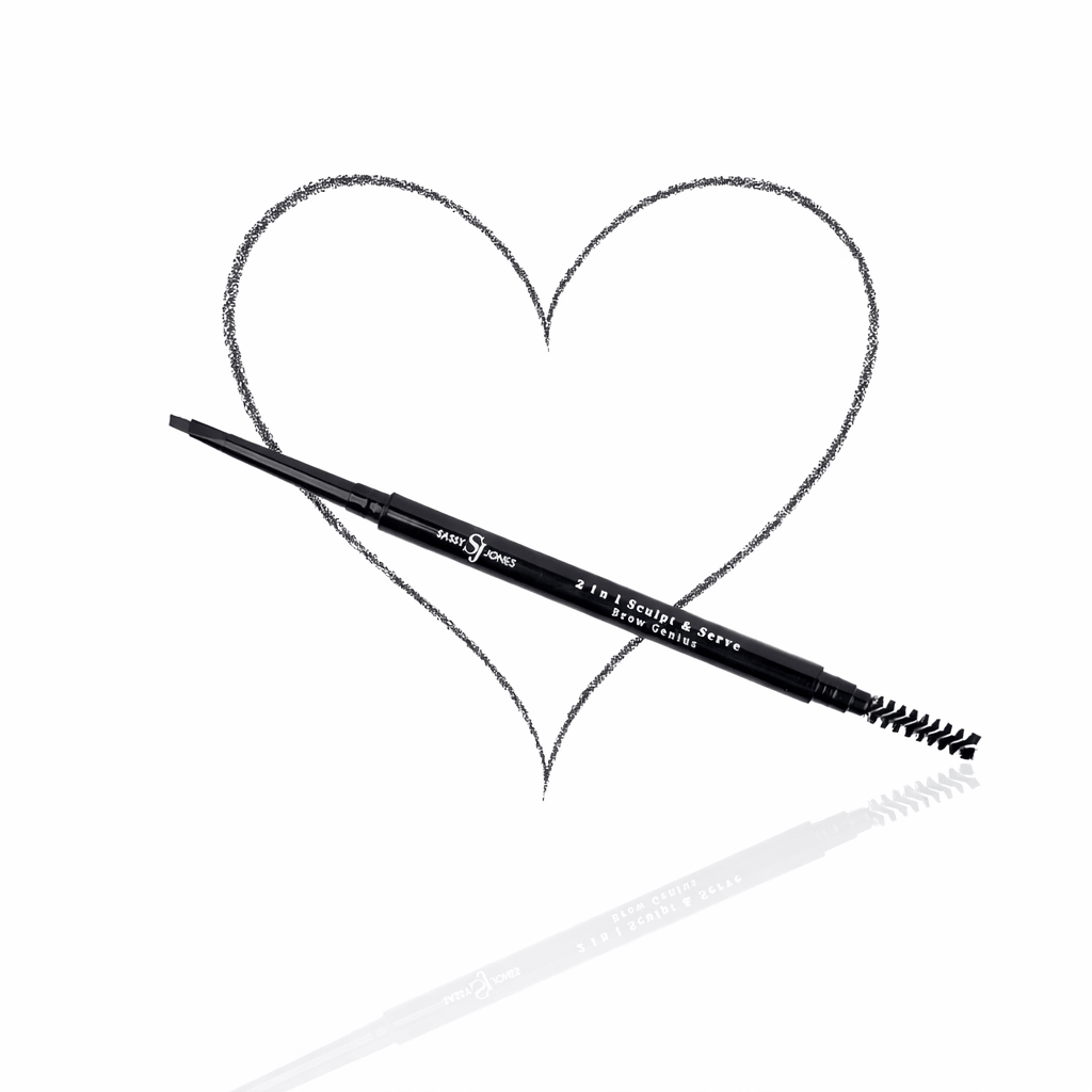 2 in 1 Sculpt & Serve Brow Pencil - Off Black,Beauty, Sassy Jones,