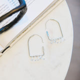 Valentina Arch Hoops - Silver