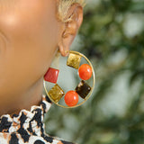 Raimi Gemstone Hoops - Autumn