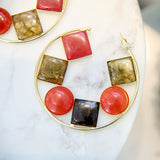 Raimi Gemstone Hoops - Autumn