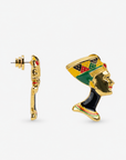 Afrikaan 18k Queen Studs,Earrings, Sassy Jones,