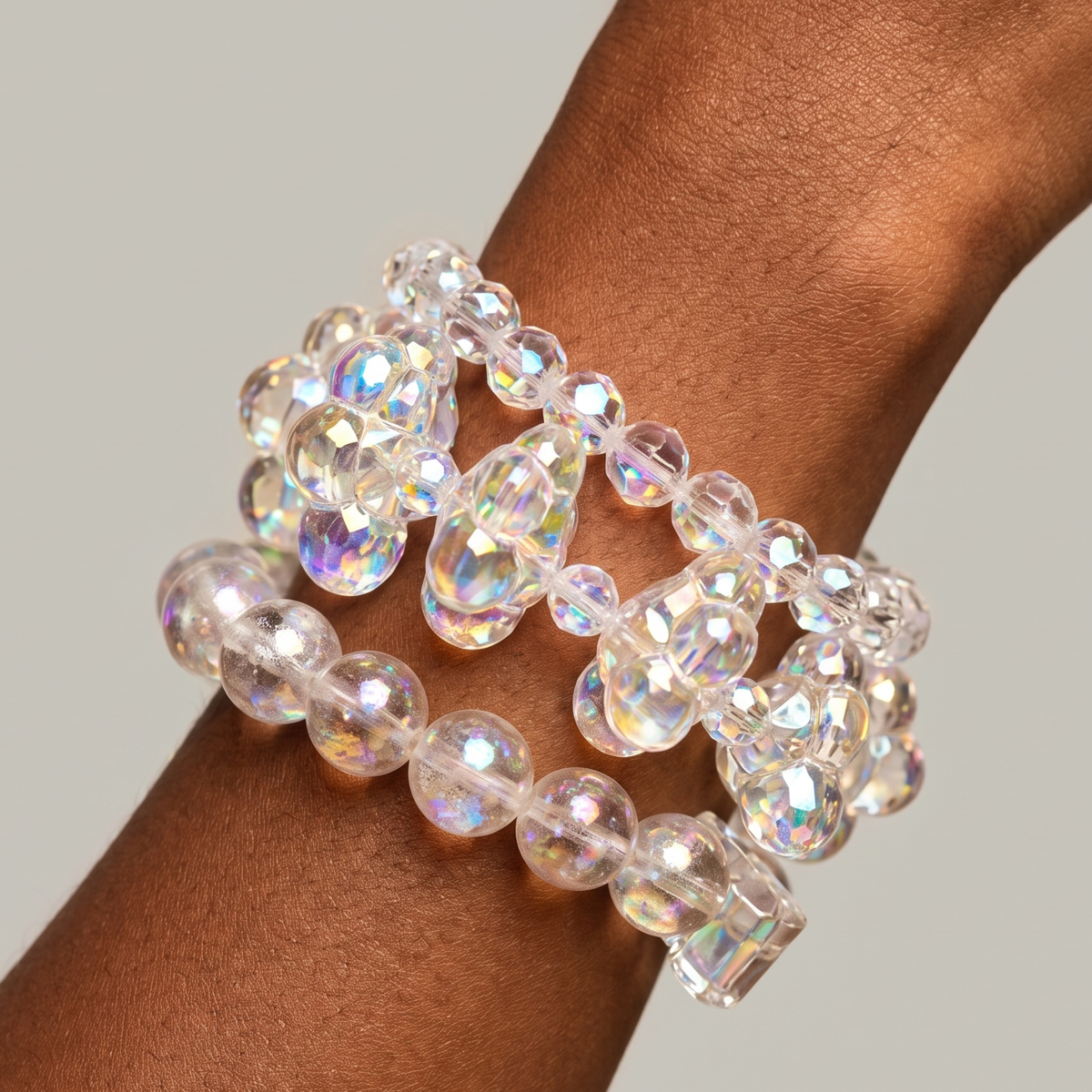 Alana Cloud Bubble Bracelet Stack,Bracelets, Sassy Jones,