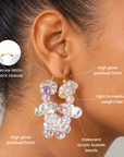 Alana Cloud Bubble Hoops,Earrings, Sassy Jones,