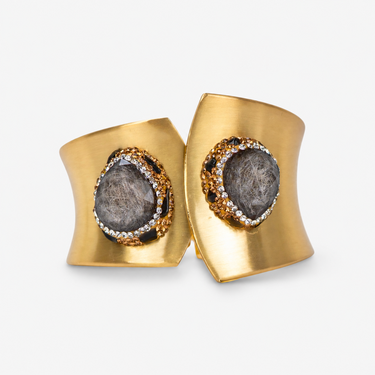 Armana Statement Hinge Cuff - Black